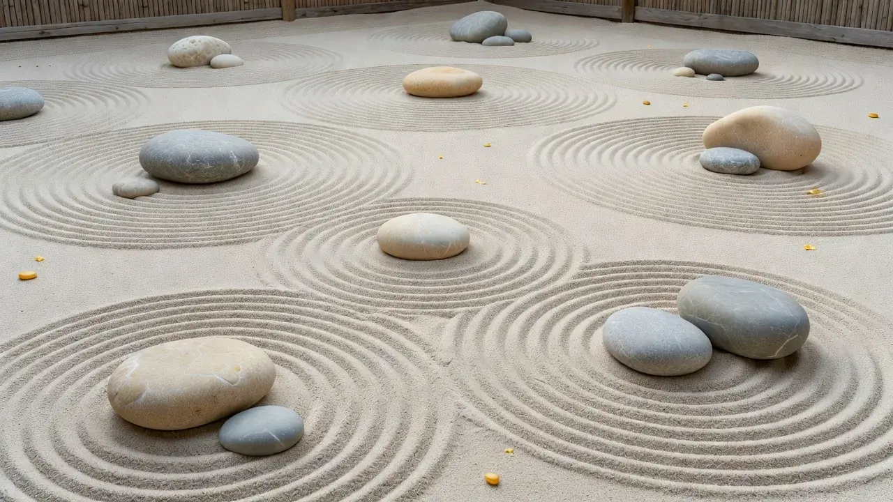 川石の和風庭園